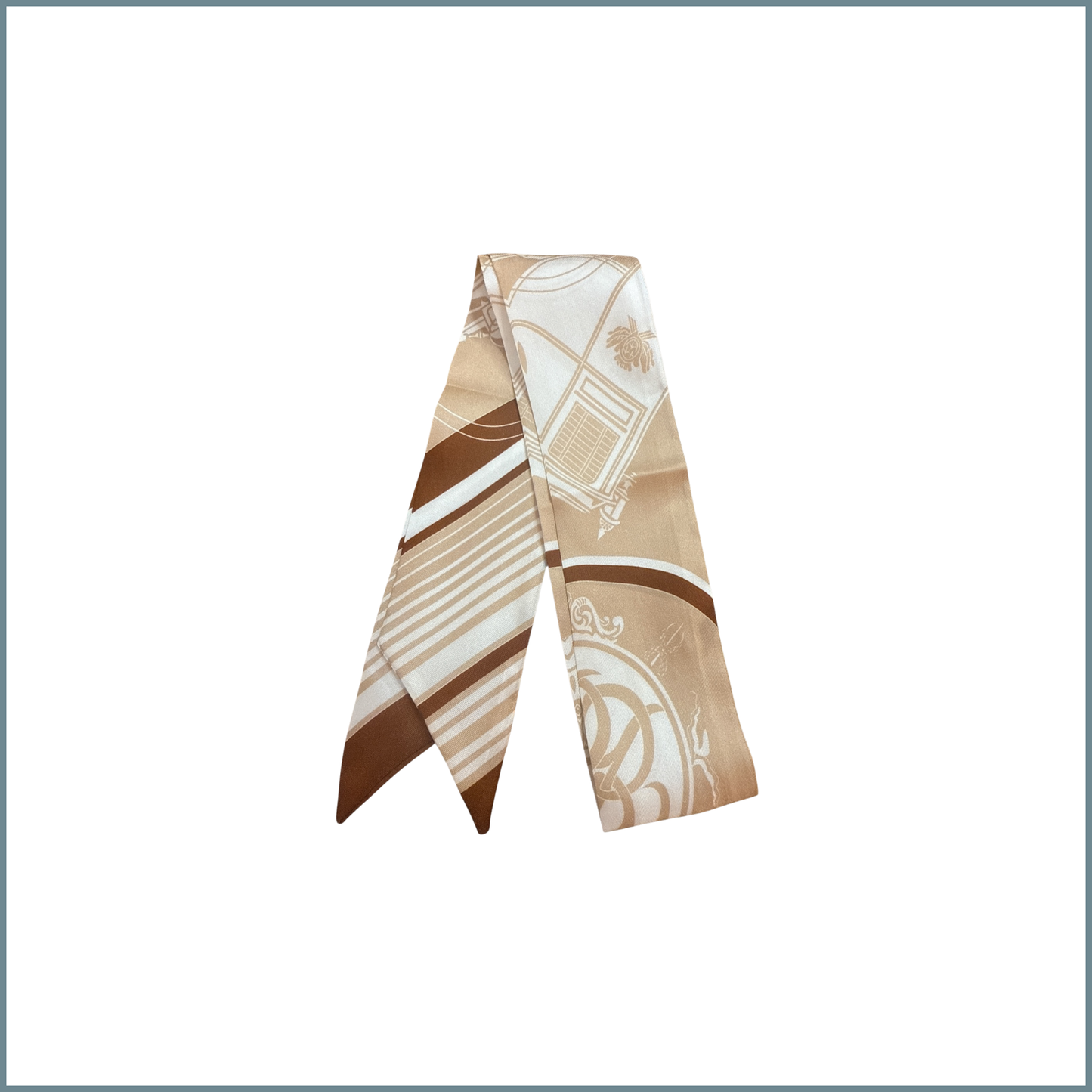#30 Twilly Multicolor Mulberry Silk Scarf