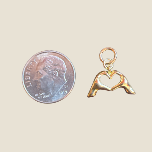 Heart Hands Charm