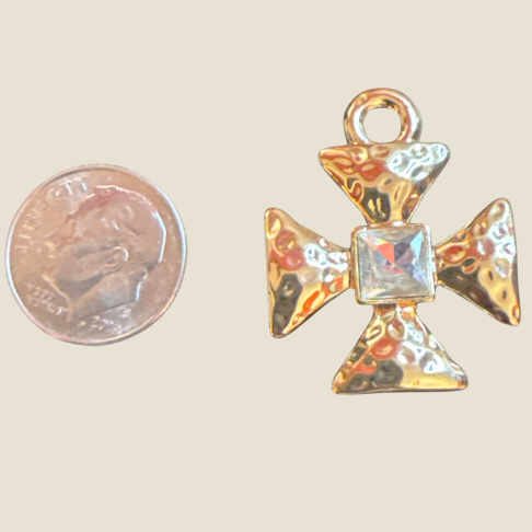 Large Hammered Cross