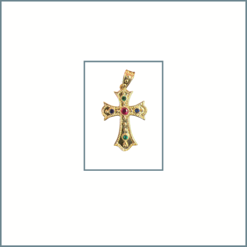 Byzantine Cross Charm