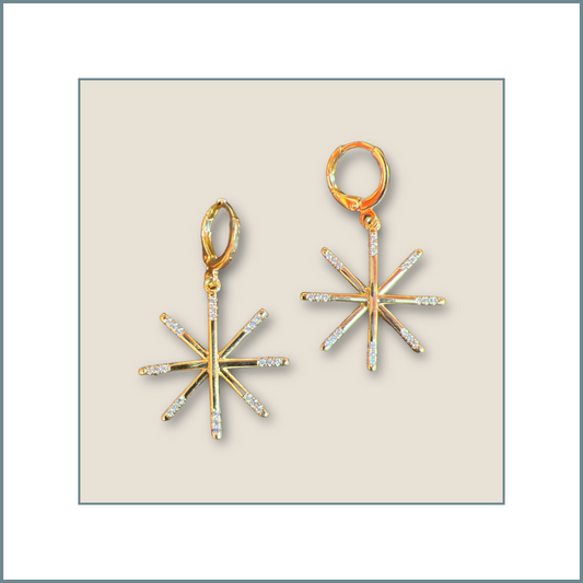 CZ Matchstick earrings