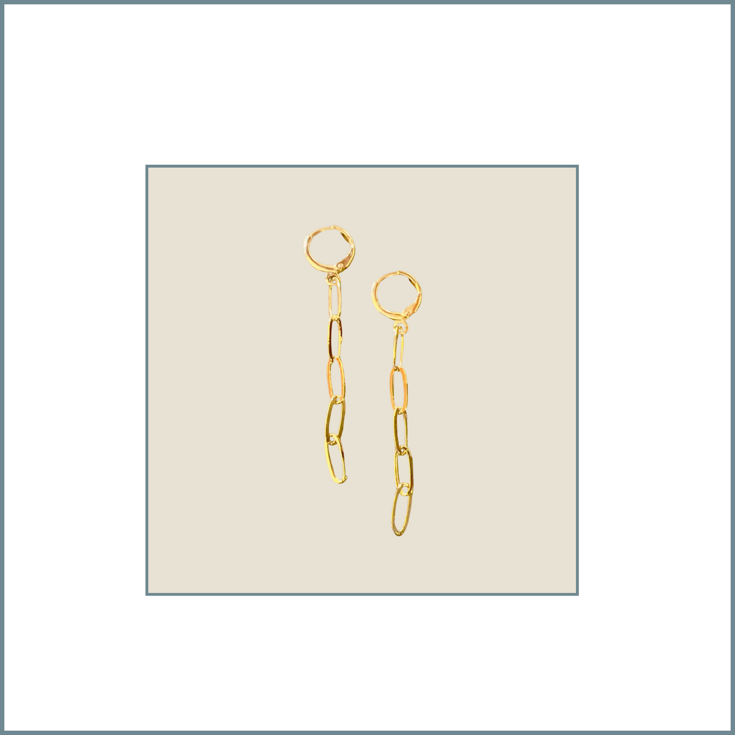 Paper Clip Link Earrings