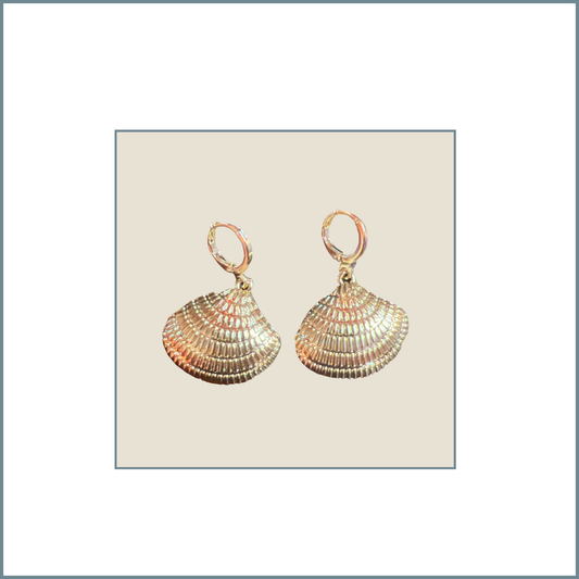 Gold Shell Earrings