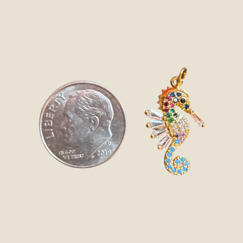 Embellished Seahorse Charm
