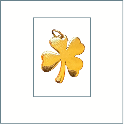 Gold 4 Leaf Clover Charm