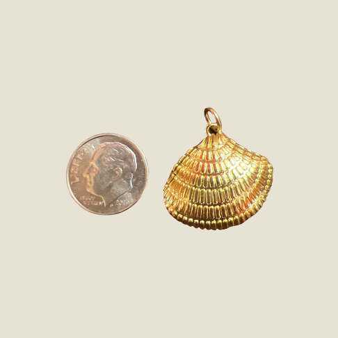 Gold Shell Charm