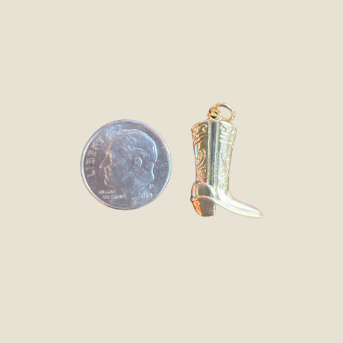 Large Cowboy Boot Charm