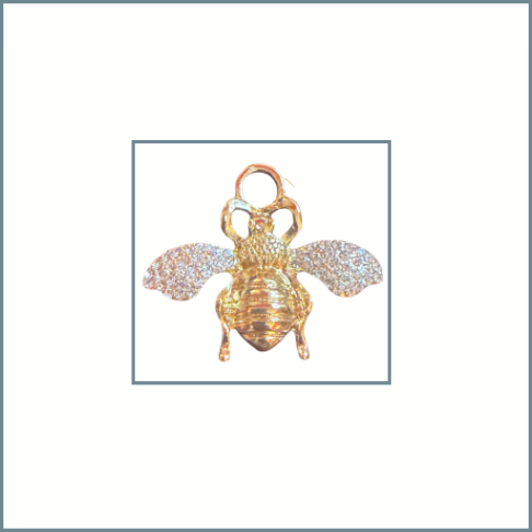 Large Pave Bee Charm