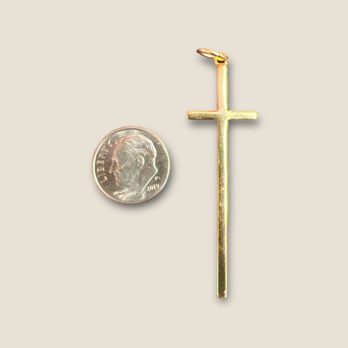 Elongated Cross Charm