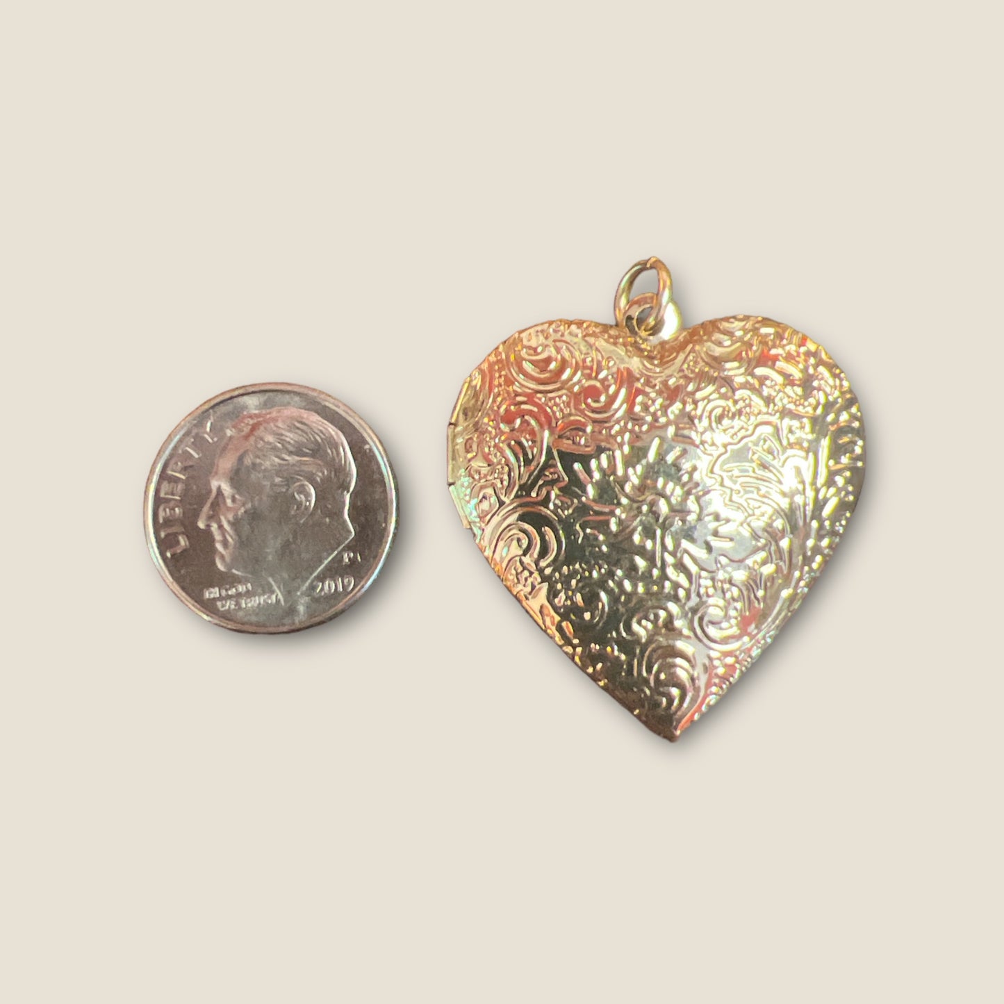 Vintage Heart Locket Charm