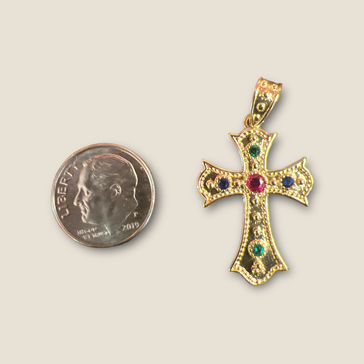 Byzantine Cross Charm