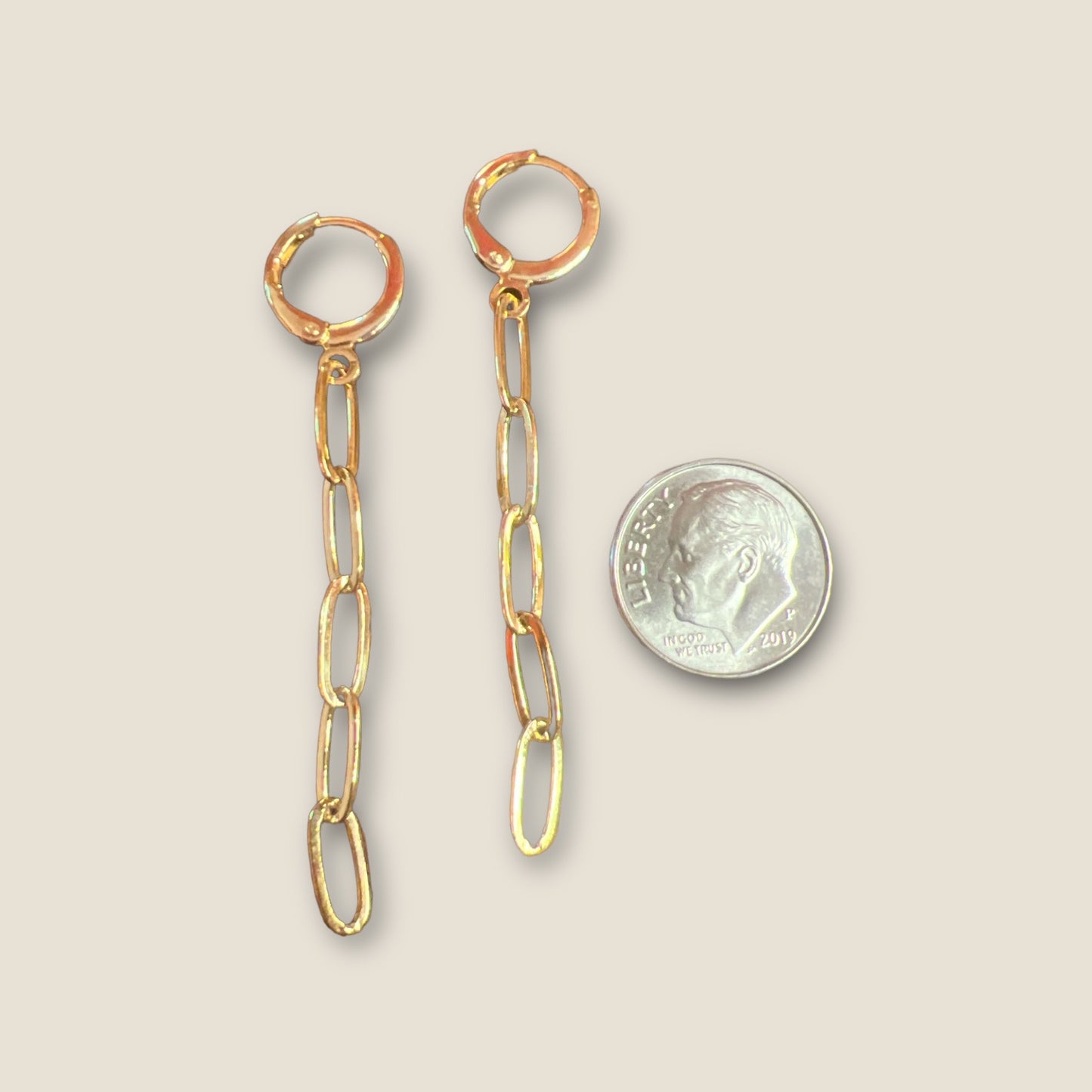 Paper Clip Link Earrings