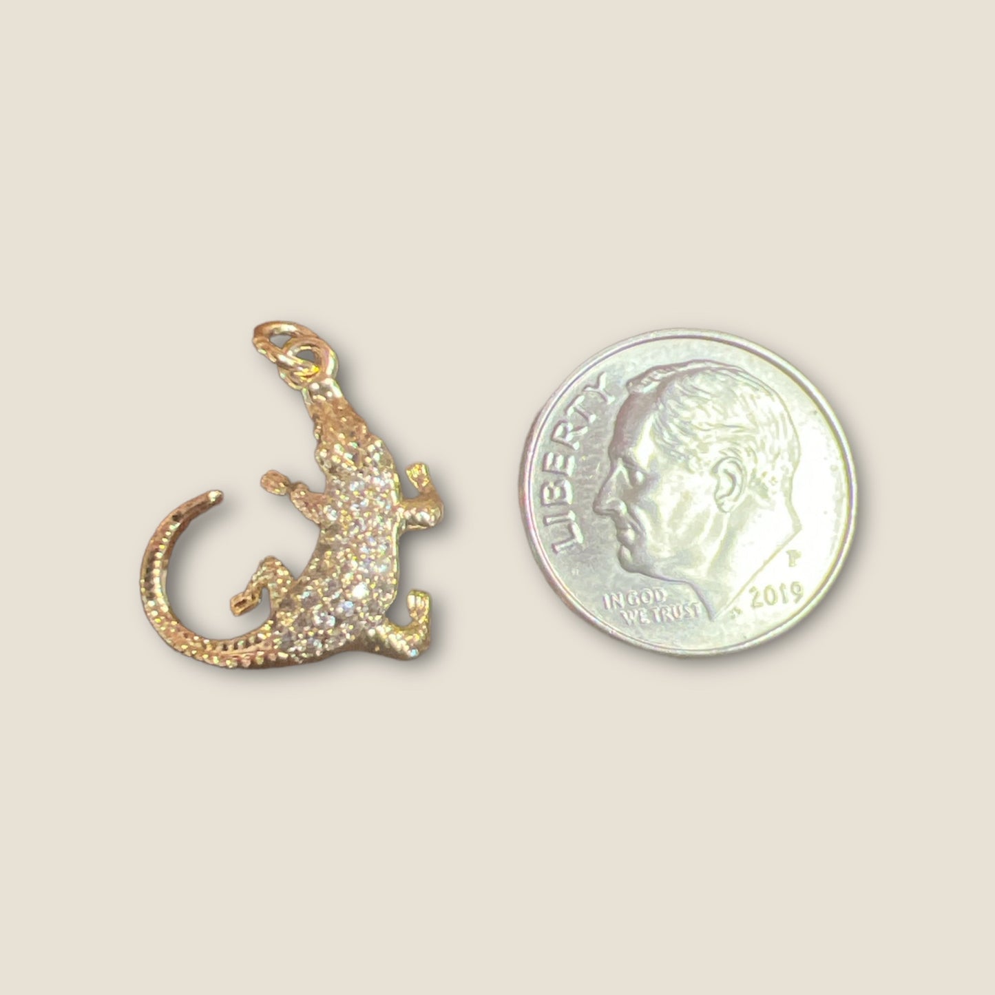 Alligator with Pave CZ Charm