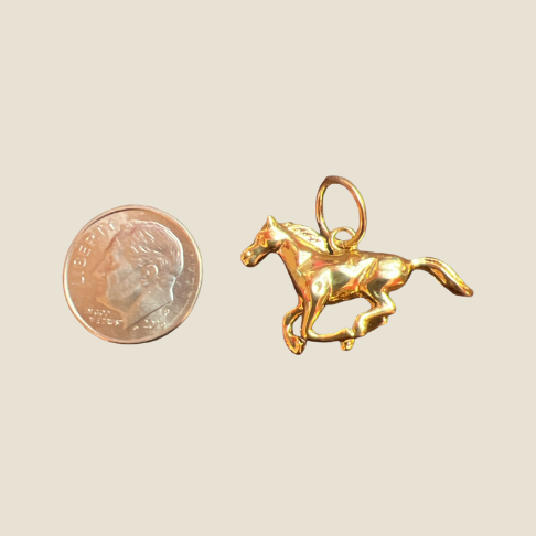 SMU Mustang Charm