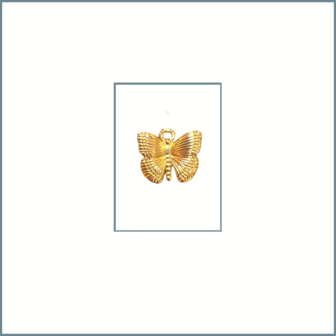 Small Gold Butterfly Charm