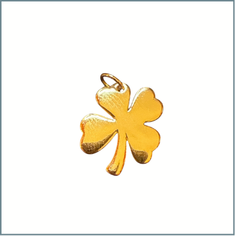 Gold 4 Leaf Clover Charm